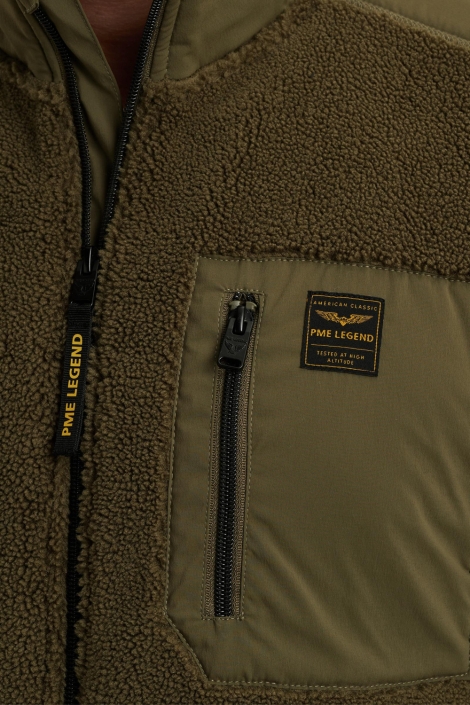 PME legend groene heren vest | Close up
