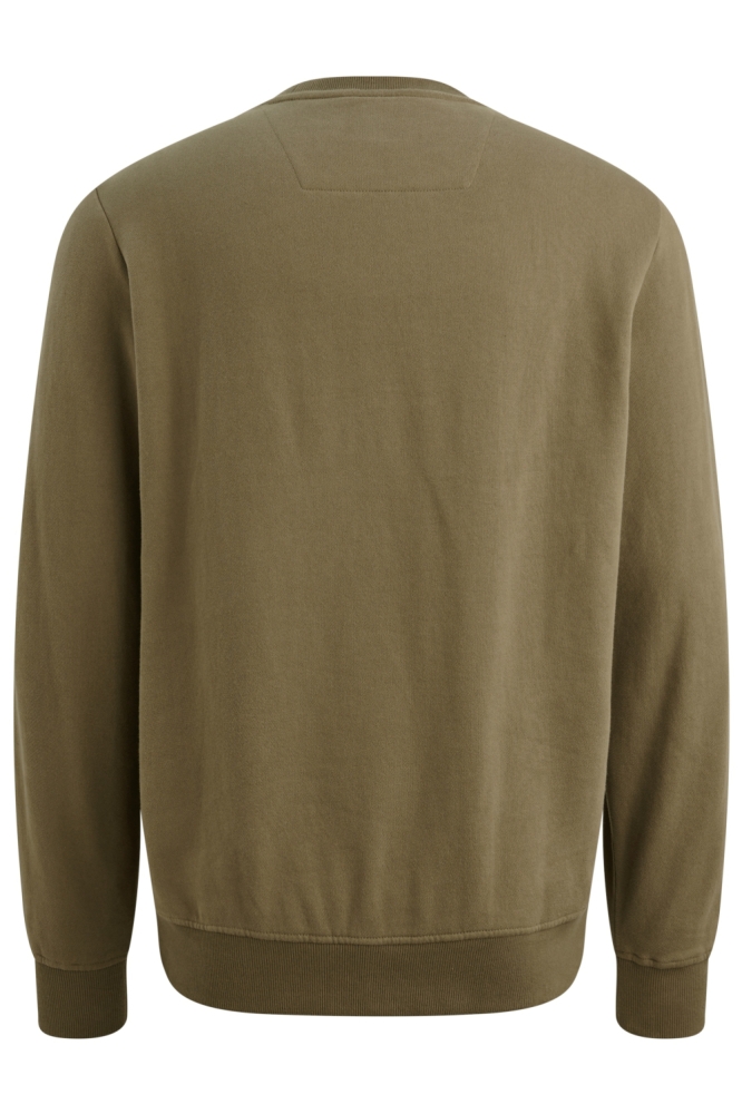 PME legend groene heren sweater | Achteraanzicht