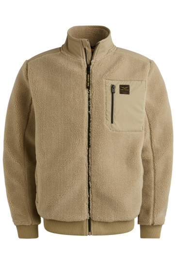 PME legend zip jacket sherpa Zand