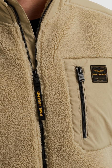 PME legend zand heren vest | Close up