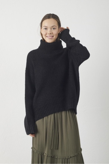 SisterS point Trui HEMMA PU 18695 Black