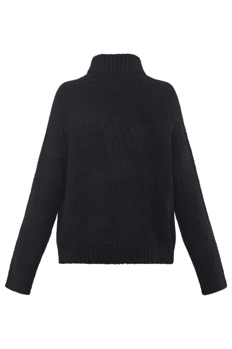 SisterS point zwarte dames trui | Achteraanzicht