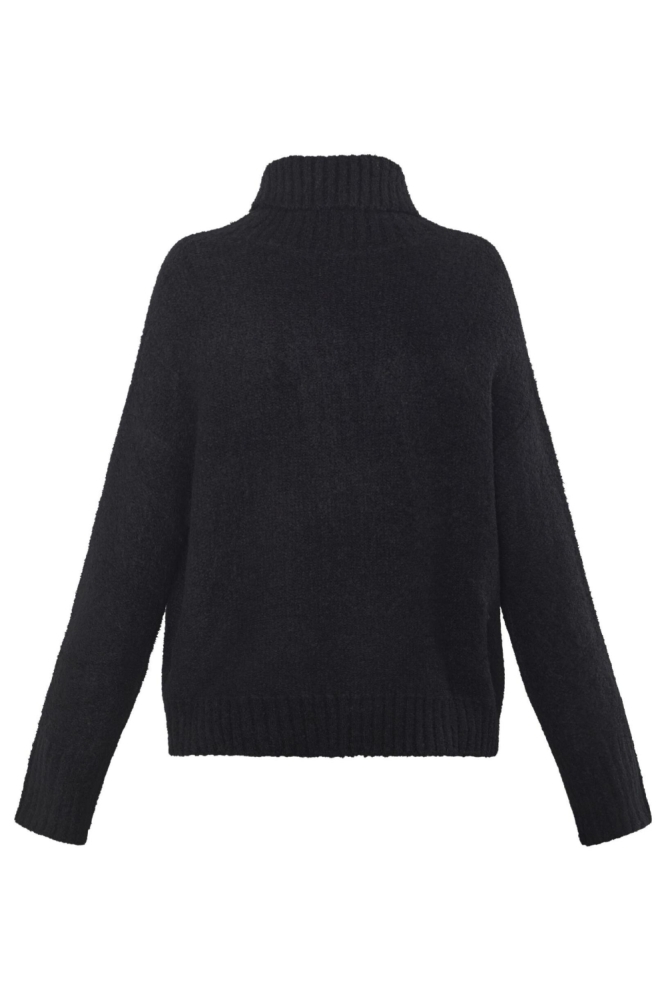 SisterS point zwarte dames trui | Achteraanzicht