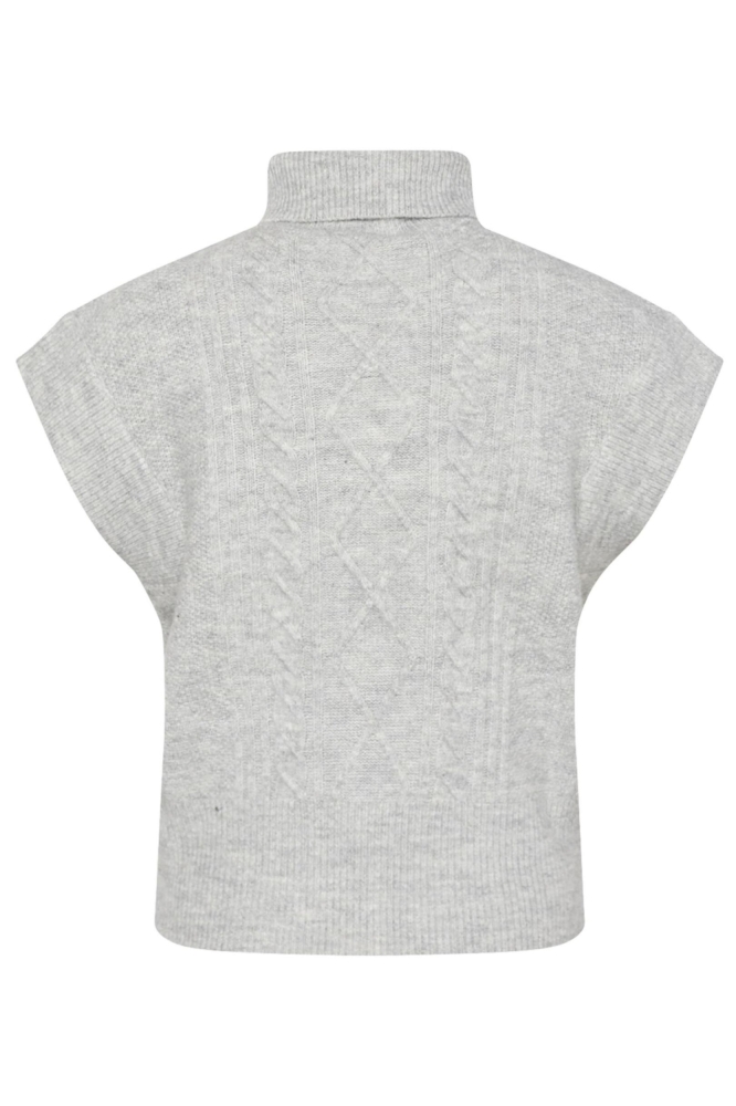 SisterS point grijze dames trui | Achteraanzicht