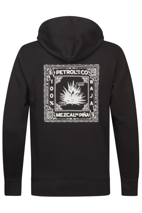 Petrol Industries zwarte heren sweater | Achteraanzicht