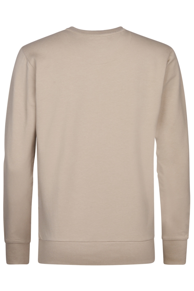 Petrol Industries bruine heren sweater | Achteraanzicht