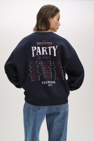 Refined Department KNITTED OVERSIZED SWEATER FEMME R2511822855 999 BLACK