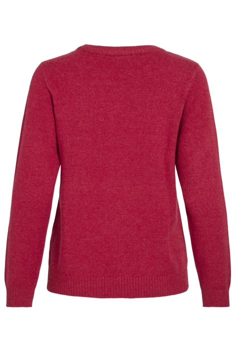 Vila rode dames trui | Achteraanzicht