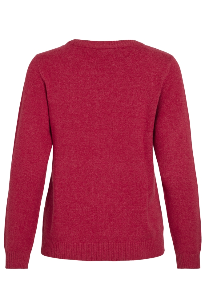 Vila rode dames trui | Achteraanzicht