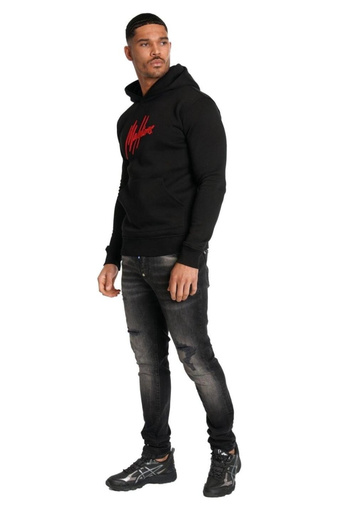 Malelions zwarte heren sweater | Model