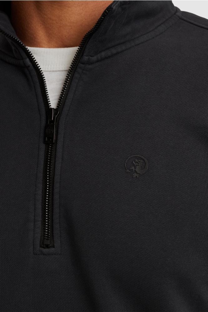 Cast Iron blauwe heren sweater | Close up