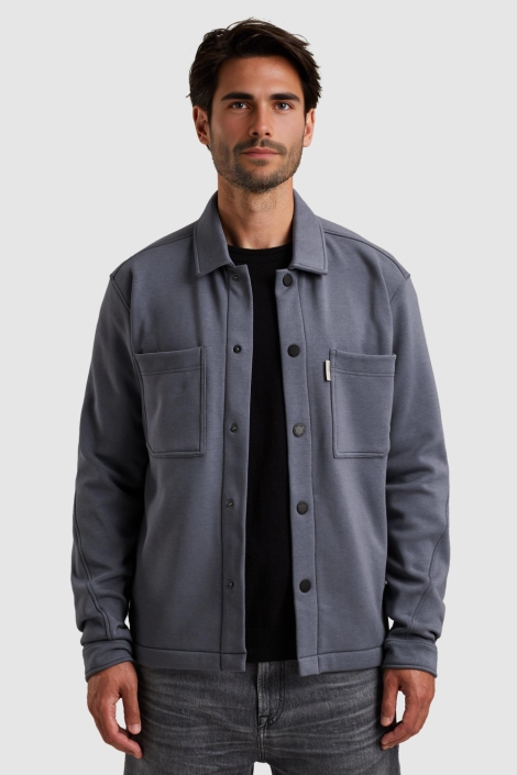 Cast Iron blauwe heren vest | Model vooraanzicht