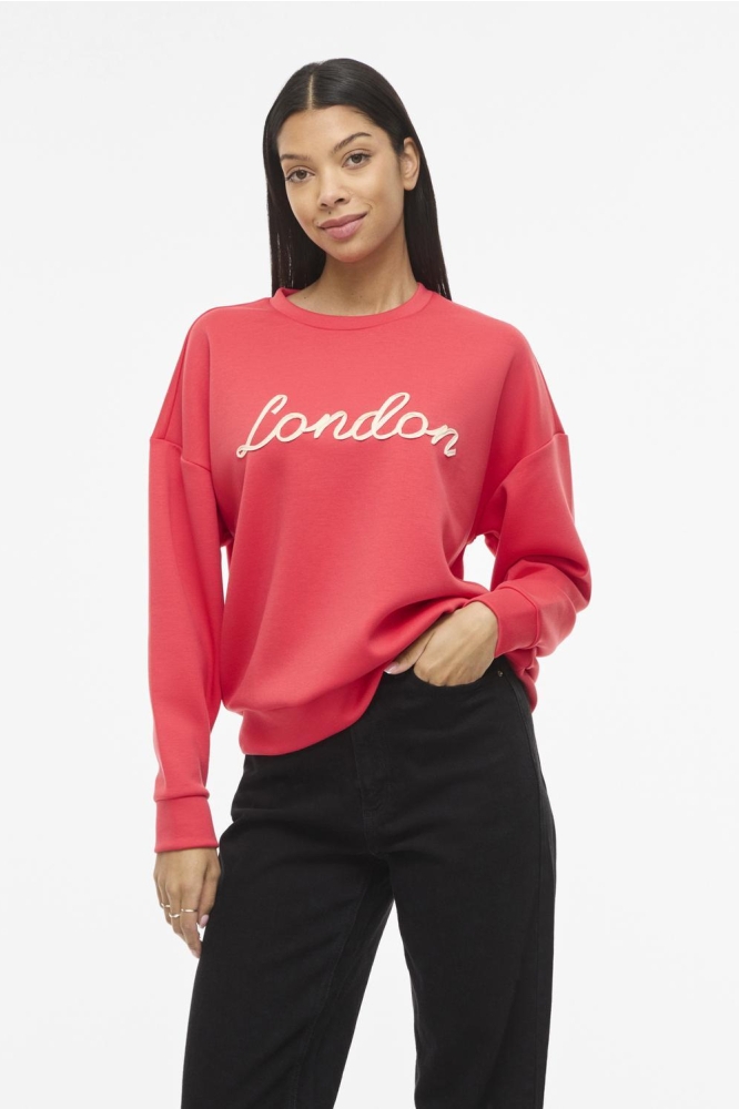 Vila rode dames sweater |