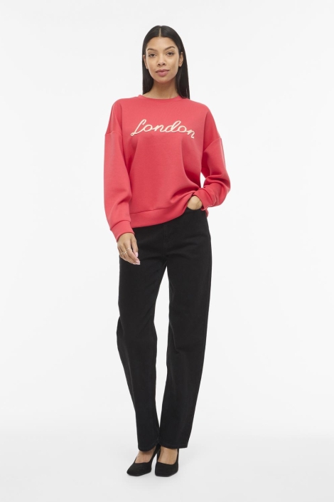 Vila rode dames sweater |