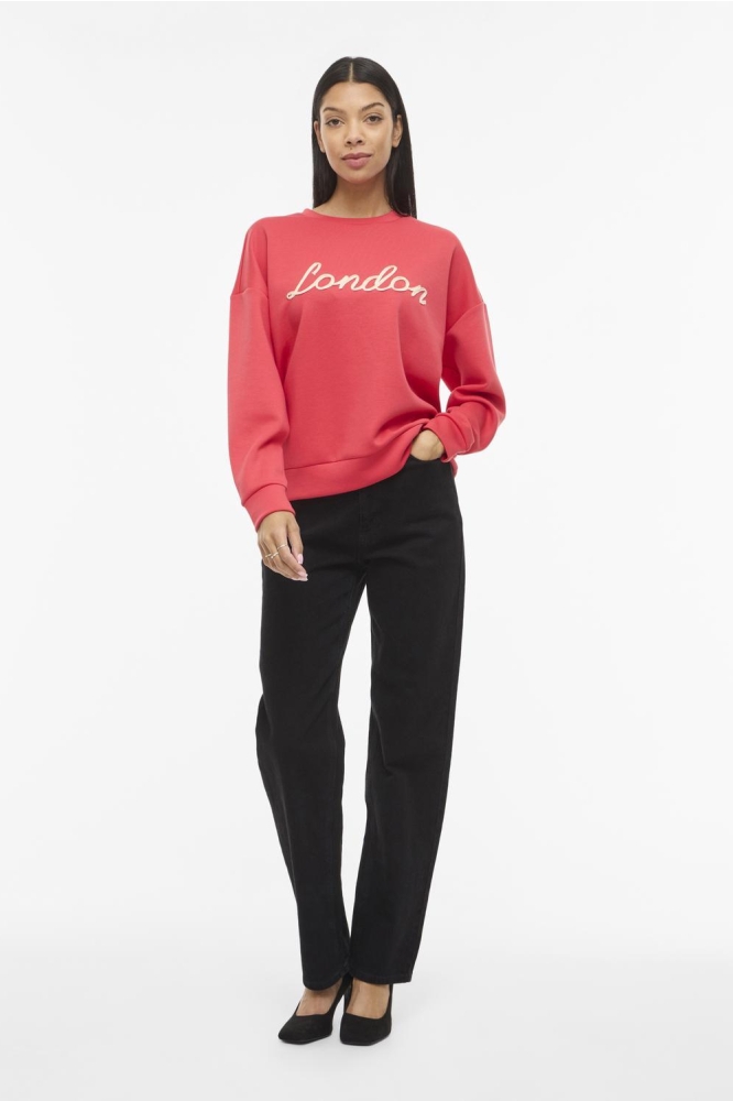 Vila rode dames sweater |