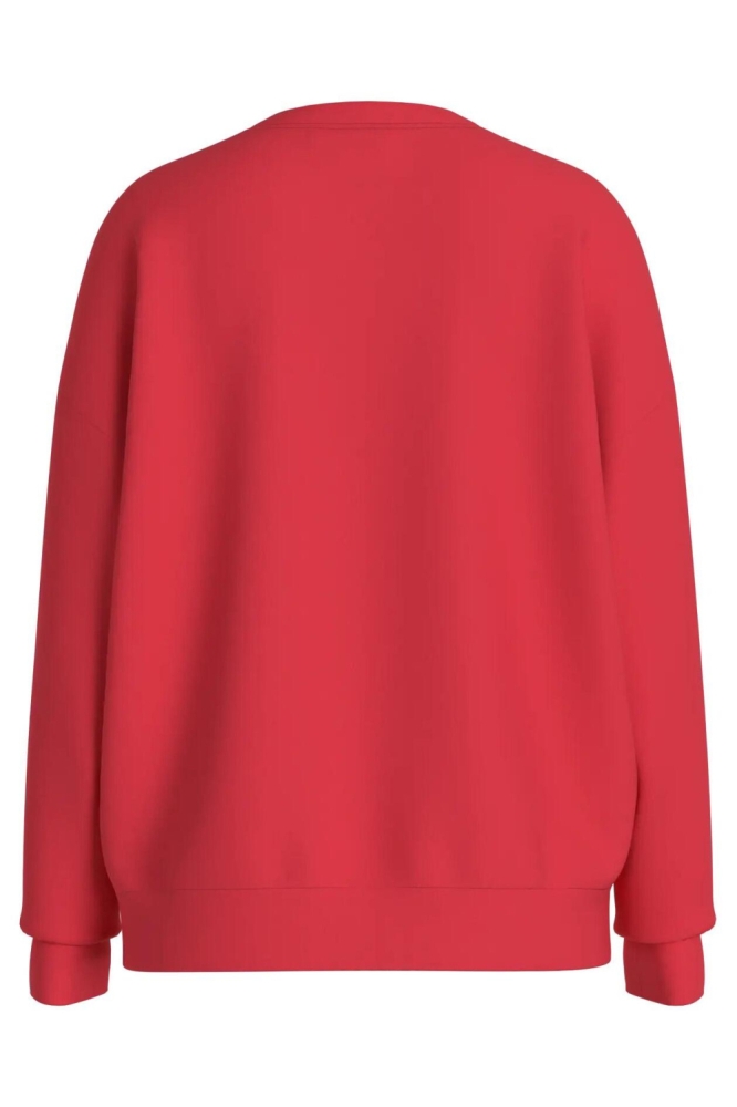 Vila rode dames sweater | Achteraanzicht