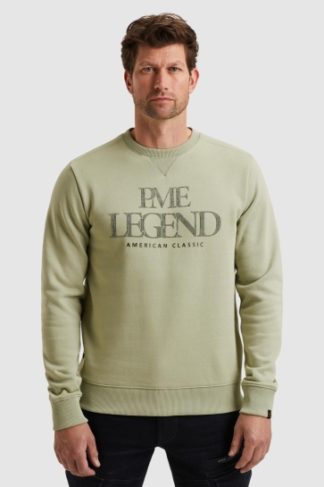 PME legend crewneck 3t cross fleece Groen