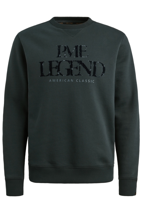 PME legend blauwe heren sweater | Vooraanzicht