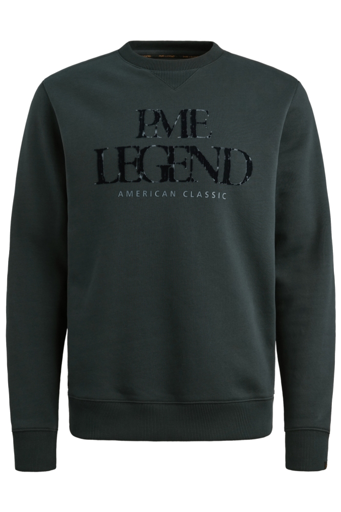 PME legend blauwe heren sweater | Vooraanzicht