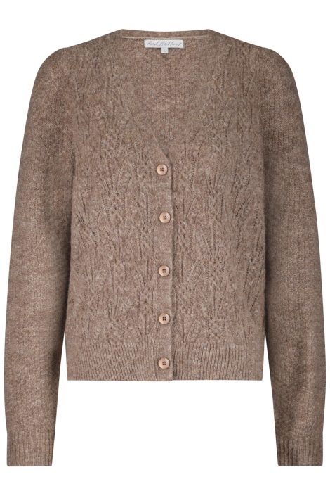 Red Button bruine dames vest | Vooraanzicht