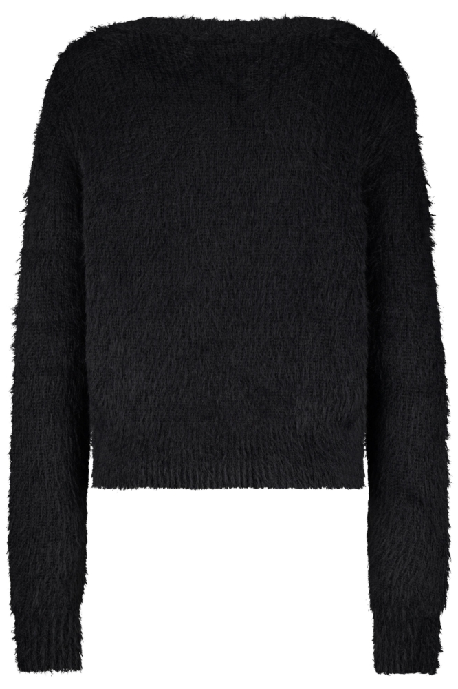 Red Button zwarte dames vest | Achteraanzicht