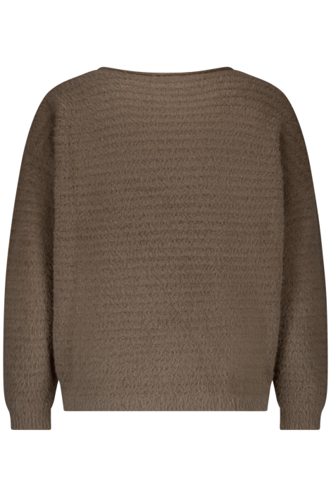 Red Button taupe dames trui | Achteraanzicht