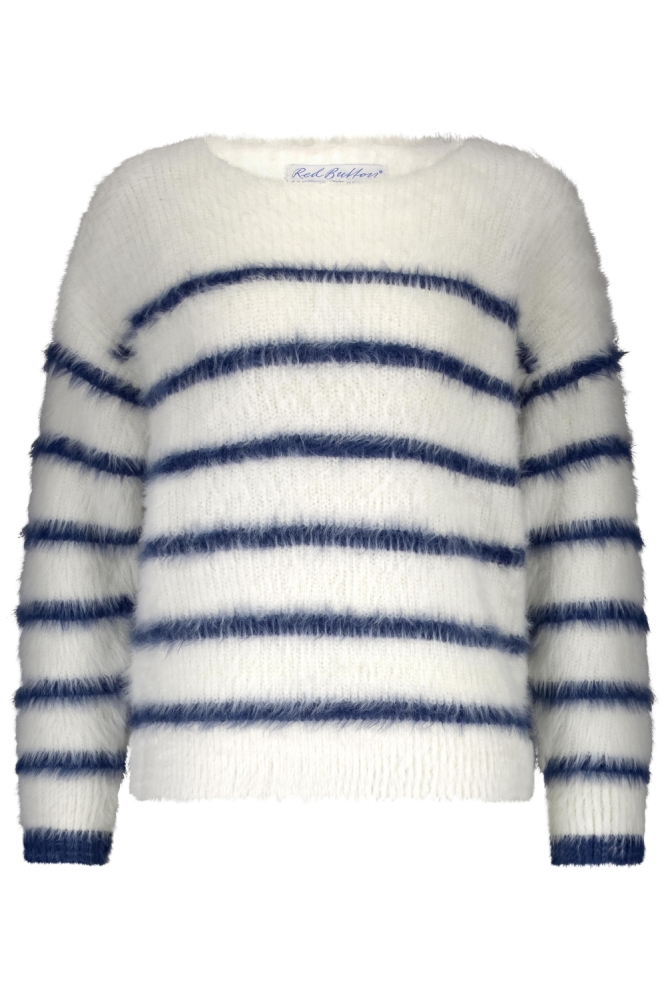 Red Button witte dames trui | Vooraanzicht