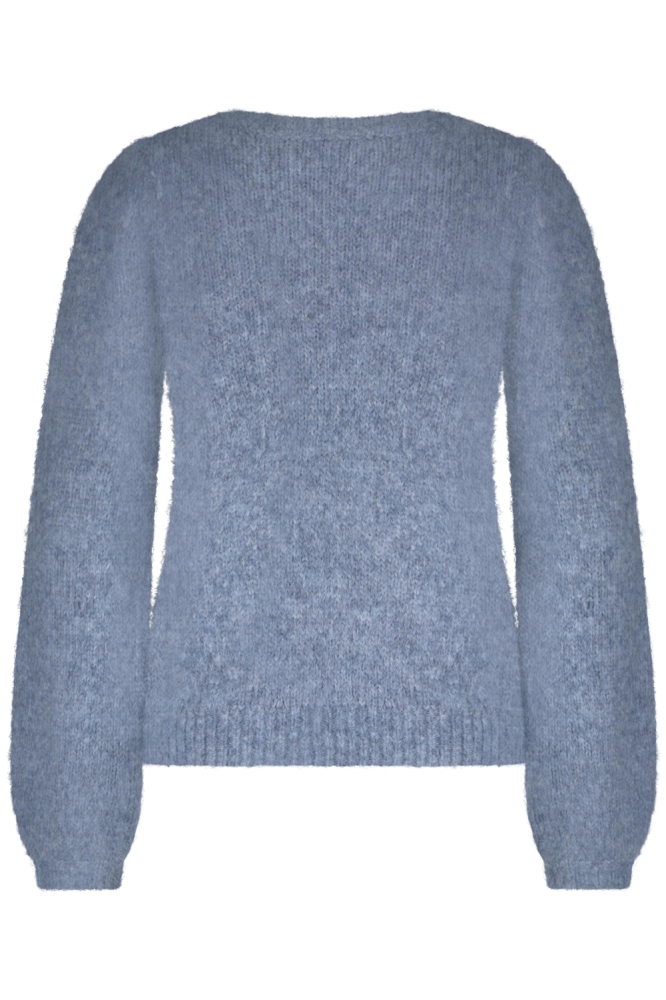 Red Button blauwe dames trui | Achteraanzicht