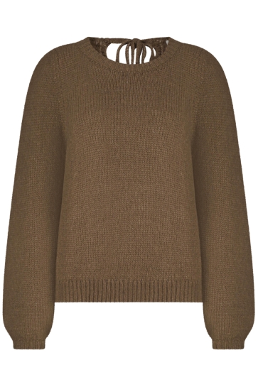 Red Button SWEATER WITH KNOT SRB4740 Mid Brown