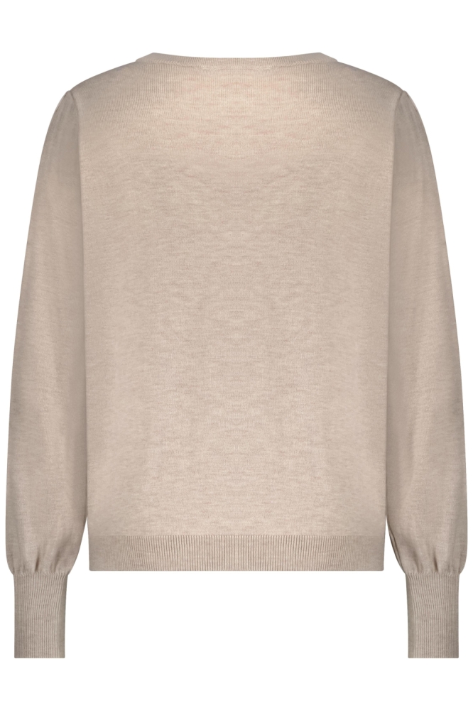 Red Button beige dames trui | Achteraanzicht