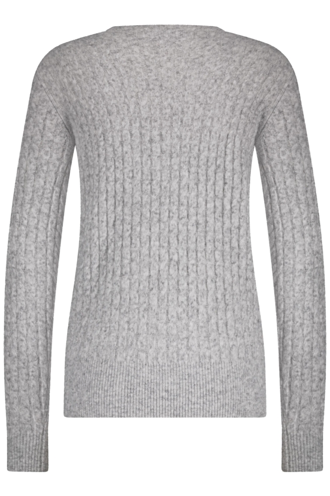 Red Button grijze dames trui | Achteraanzicht