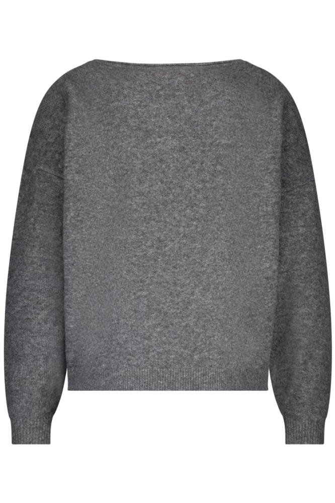 Red Button grijze dames trui | Achteraanzicht