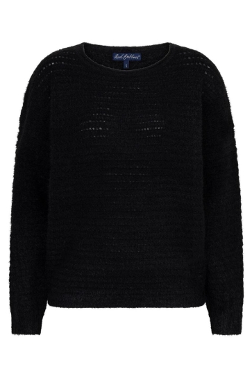 Red Button FLUFFY AJOUR SWEATER SRB4651 Black