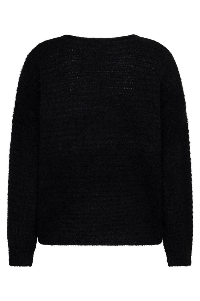 Red Button zwarte dames trui | Achteraanzicht