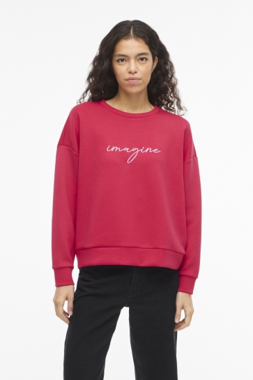 Vila VISIFFI IMAGINE O-NECK L/S TOP/PB/1 14112028 Jazzy/EMBROIDERY