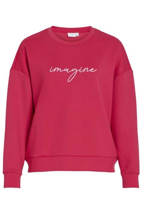 Vila rode dames sweater | Vooraanzicht