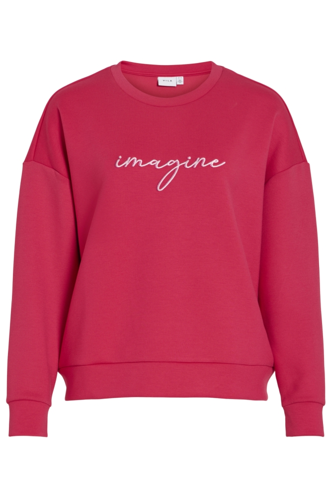 Vila rode dames sweater | Vooraanzicht