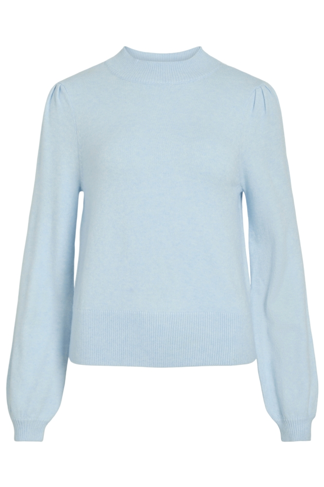 Vila blauwe dames sweater | Vooraanzicht