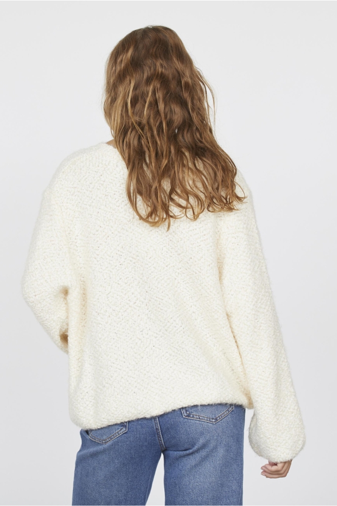 SisterS point beige dames trui | Model achteraanzicht