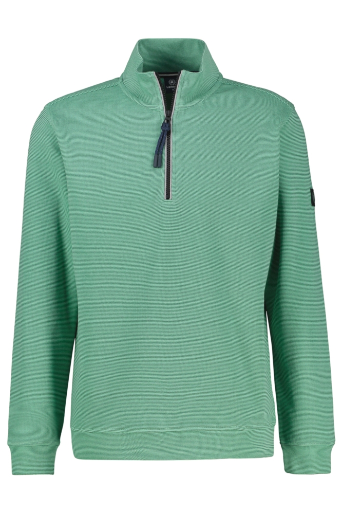 Lerros groene heren trui | Vooraanzicht