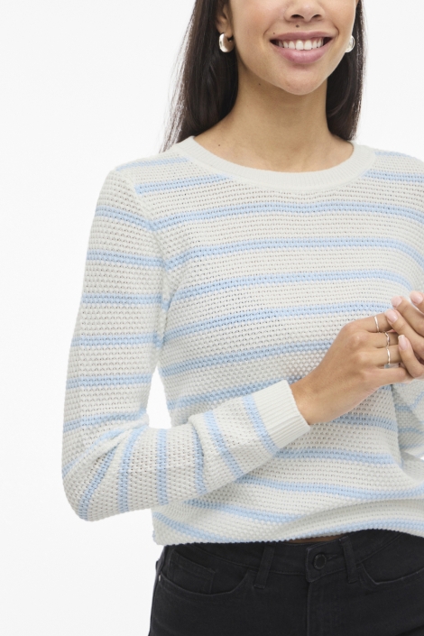 Vila witte dames trui | Close up