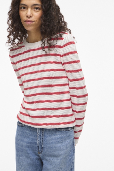 Vila witte dames trui | Kleurstaal