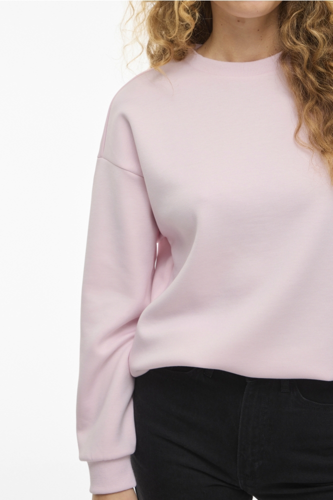 Vila roze dames sweater | Close up