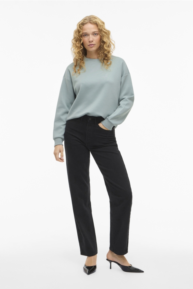 Vila groene dames sweater | Model