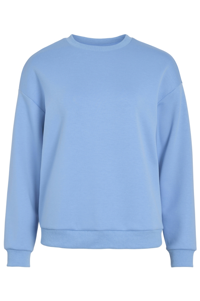 Vila blauwe dames sweater | Vooraanzicht