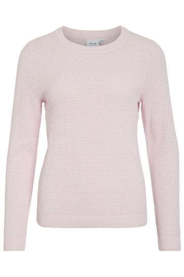 Vila Trui VIDALO O-NECK L/S KNIT TOP- NOOS 14082767 Cherry Blossom