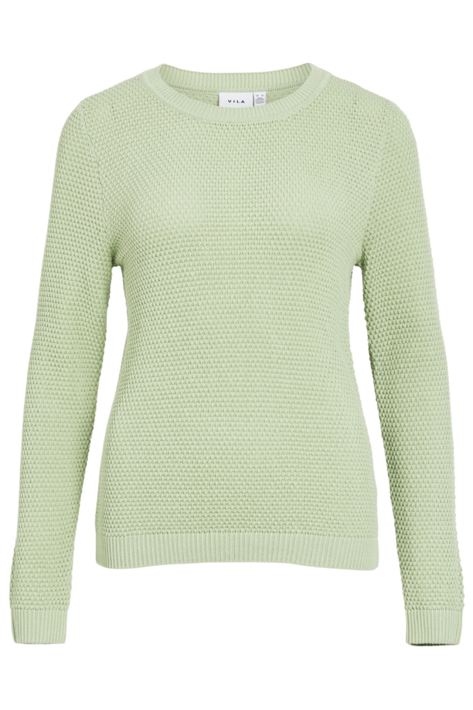 Vila groene dames trui | Vooraanzicht