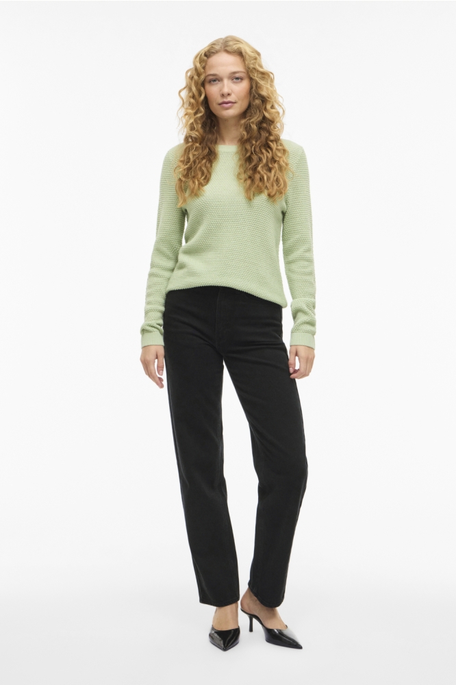 Vila groene dames trui | Model