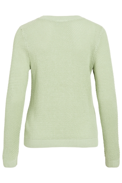 Vila groene dames trui | Achteraanzicht
