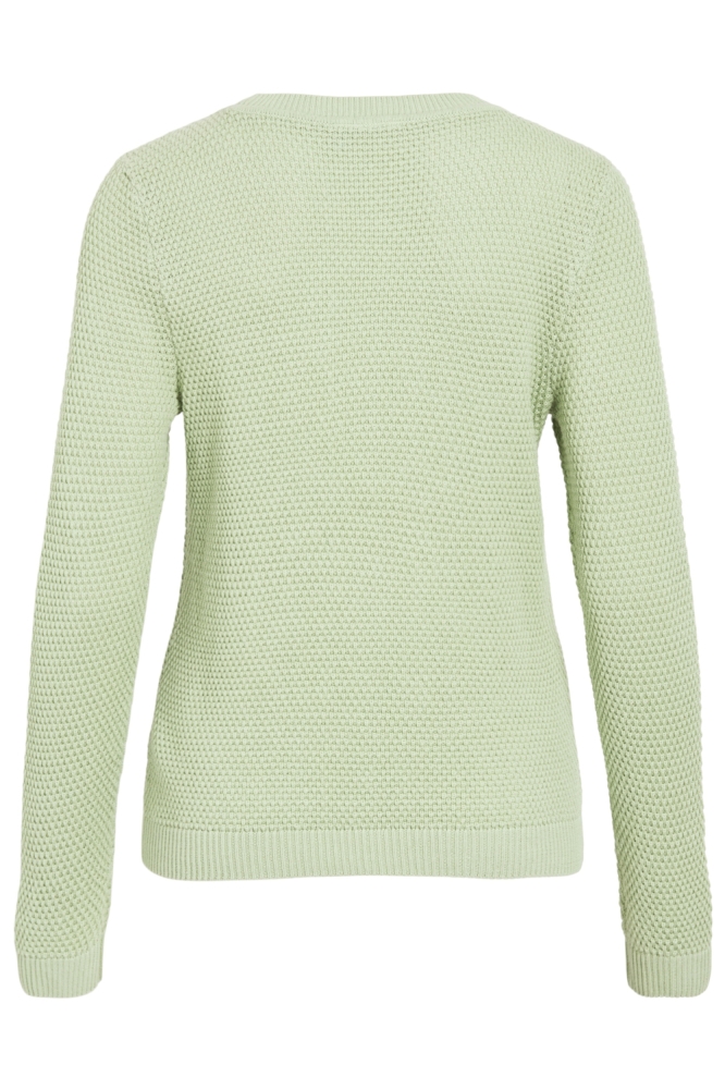Vila groene dames trui | Achteraanzicht